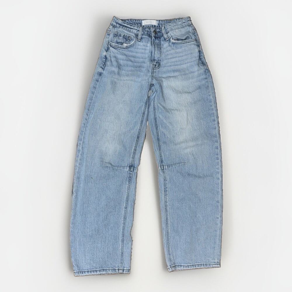 VERVET by Flying Monkey “Charm” High Rise Wide Barrel Jeans 24x29